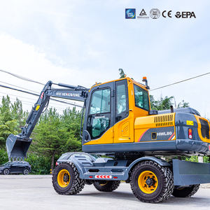 Tipo roda máquina escavadora com rodas com motor famoso rodas mini escavadeira para venda - Product Image 5