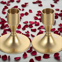 Support de bougie vintage moderne en métal pour bougies coniques, idéal comme centre de table pour mariages et dîners de Noël