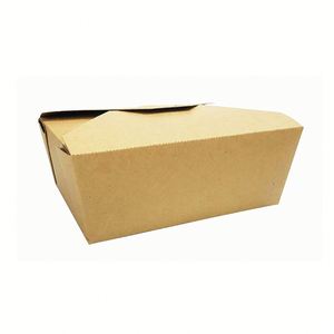 Boîte repas jetable en papier kraft brun 5x4.5x2.5 pouces certifiée ISO, emballage alimentaire de haute qualité pour restaurants, Chine - Product Image 3