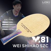 Raquette de ping-pong LOKI W81 Wei Shihao SZC légère, 5+2 couches de carbone Super Zylon CTCM pressé à froid, lame offensive pour le tennis de table