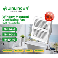 Ventilateur extracteur mural ou de fenêtre de 4 à 6 pouces pour petite salle de bain avec moustiquaire