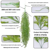 Vigne et rotin artificiels en plastique à suspendre, style forêt, pour décoration murale douce, utilisation intérieure et extérieure