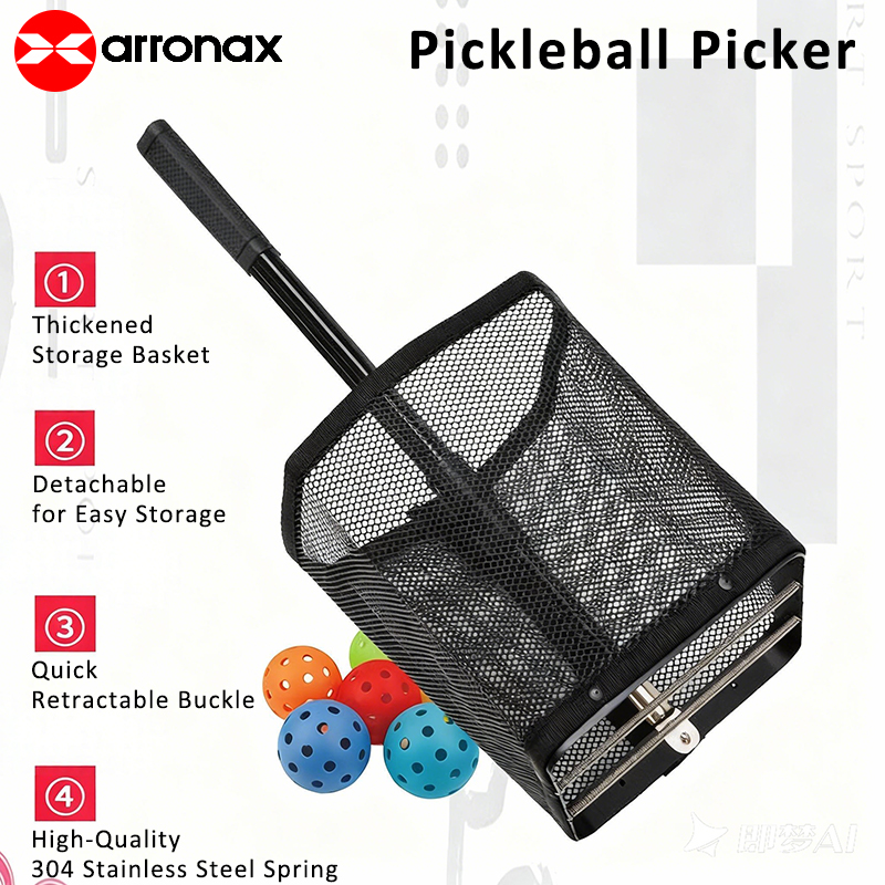 Pickleball Picker Efficient Pick-up Design Lightweight and Sturdy Suitable for Personal Pickleball Training at Home or Court