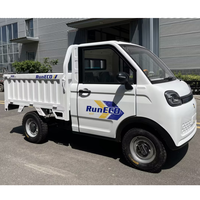 Camionnette électrique à 4 roues certifiée EEC, moteur 2200W, batterie 72V105A, caisse de chargement en acier, mini camion de livraison électrique