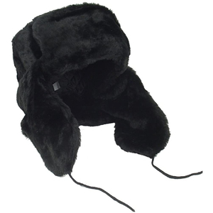 Venta al por mayor Ushanka Azhna Ruso Ushanka Oreja-flap Sombrero Tamaño 55-64 Faux Fur Color Negro - Product Image 3