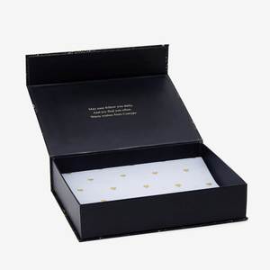 Custom High-End Eco-Friendly Reusable Rigid Gift Box with Matt Lamination Ribbon Foil Stamping for Brand Promotional Gifts