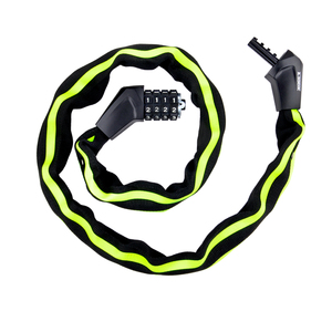 Etake <span class=keywords><strong>4</strong></span> haneli bisiklet güvenlik zinciri kilit 0EM bisiklet güvenlik kodu zincir kilidi yansıtıcı çizgili - Product Image 1