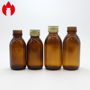 30ml 60ml 120ml 150ml 200ml 250ml 300ml şurup şişesi Oral sıvı için kalıplanmış Amber cam şişe - Product Image 1