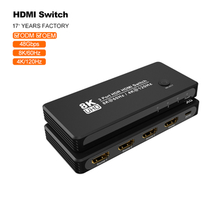 Gran oferta 8K 60 Hz y 4K 120Hz para interruptor <span class=keywords><strong>HDMI</strong></span> 48Gbps repetidor <span class=keywords><strong>de</strong></span> audio y video Con 3 entradas y 1 salida para PC Notebook PS4/PS5 y - Product Image 1