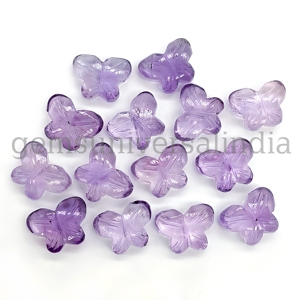 Piedra Preciosa Natural de Amatista Rosa Tallada en Forma de Mariposa, Briolette de 14mm, Piedra Suelta para Joyería, Precio al por Mayor, Venta a Granel - Product Image 1