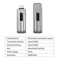 Transmisor y Receptor Inalámbrico WiFi 5G de 50m, Extensor de Video HD 1080P 60Hz para Laptop, TV y Proyector