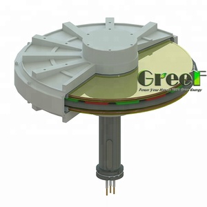 Generador de imanes PMG sin núcleo de bajas RPM para par de arranque de eje vertical en aerogeneradores - Product Image 4