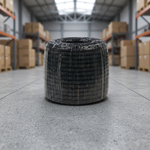 Corde torsadée en coton noir robuste et durable, fibres naturelles écologiques de qualité supérieure, douce, haute résistance à l'abrasion, légère, anti-UV - Product Image 1