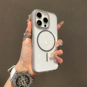 Funda Magnética Transparente con Carga Inalámbrica para iPhone 16 15 14 Plus 13 12 11 Pro Max, Carcasa Trasera Rígida de Acrílico Transparente - Product Image 6