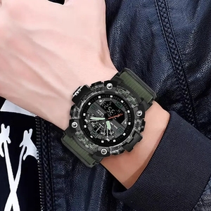 นาฬิกาข้อมือดิจิตอลกันน้ำ <span class=keywords><strong>LED</strong></span> รุ่นใหม่ <span class=keywords><strong>TOMI</strong></span> 233 สำหรับผู้ชาย นาฬิกาอิเล็กทรอนิกส์ฟิตเนสอเนกประสงค์ นาฬิกาสปอร์ต ของขวัญสำหรับเด็ก - Product Image 4