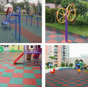 Tapis en caoutchouc d'aire de jeux d'usine personnalisables INOLP Plancher en caoutchouc extérieur durable pour la maternelle - Product Image 5