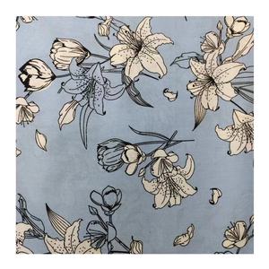 今人気タイカスタムChallis Dirac 100レーヨンプリント生地ソフトカラフルソマリア花デジタル織り無地ドレス - Product Image 5