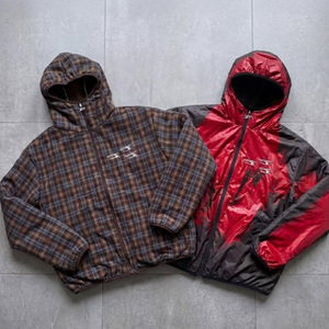 Chaqueta Impermeable de Camuflaje Extra Gruesa con Estampado Digital Completo, Corte Holgado, Hombros Caídos y Cremallera Oculta, Estilo Urbano - Product Image 3