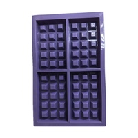 Moule à gaufres en silicone antiadhésif pour four et micro-ondes, idéal pour gaufres, crêpes, pain, pizza et pâtisseries maison