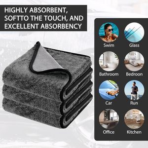 Toallas de Microfibra Grandes Personalizadas NOVISON de Secado Rápido, Ultra Absorbentes, Sin Rayas, Resistentes a Arañazos, Tejidas para Limpieza de Autos - Product Image 3