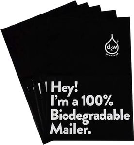 Sobres Compostables Negros, Bolsas de Envío Ecológicas, Impermeables, Elásticas y Autosellables - Product Image 1