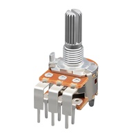 Potentiomètre linéaire RD16 de haute qualité, axe de 17 mm, avec écrou et rondelle, rotatif, mono, double, à film de carbone, B1K B2K B5K B10K B50K, simple