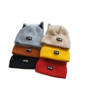Lovely <span class=keywords><strong>Cat</strong></span> Ear Knit Acrílico Cachemira Beanie <span class=keywords><strong>Hat</strong></span> - Product Image 1