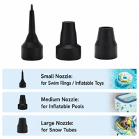 Pompe à air électrique Swimbobo CZ-198B avec 3 embouts, gonfleur et dégonfleur portable pour lit pneumatique, piscine, canapé, sac sous vide