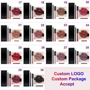 Matte Liquid Long-Lasting Wear Antihaft-Tasse nicht verblassen Wasserdichtes flüssiges Lippenstift-Make-up-Set Lip gloss mit Lip Liner - Product Image 3