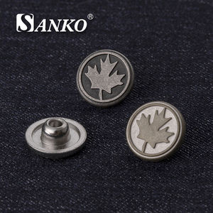 Sanko ציפוי אבץ סגסוגת כביסה ללא צמוד ניקל מרוסק דקורטיבי חתיכים כובע כפול 10 מ מ מ "מ מסמרות יהלומים - Product Image 2