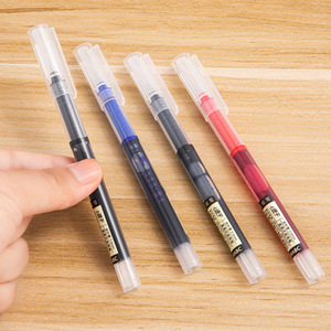 Stylo gel liquide direct, pointe aiguille 0,5 mm, encre rouge, haute capacité, pour les devoirs des étudiants et l'utilisation au bureau - Product Image 1