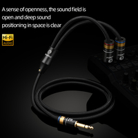 Câble audio ERUMPENT 6,5 mm mâle vers XLR mâle/femelle avec gaine en PVC pour guitare, haut-parleur, microphone, moniteur