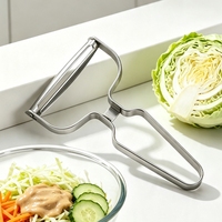 Éplucheur de légumes multifonctionnel en acier inoxydable à large ouverture, râpe à chou, trancheuse à fruits, pommes de terre et concombres, outil de cuisine
