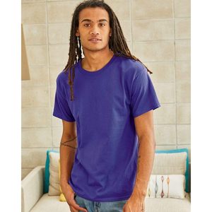 Men's Crewneck <b>T</b>-<b>Shirt</b> 3 <b>Pack</b> 100% Cotton Short Sleeve Breathable Jersey Fabric Multipack Assorted Colors - Product Image 3