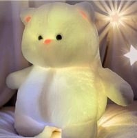 JM Coussin Licorne Lumineux LED 60 cm, Peluche Transfrontalière, Coussin Licorne Brillant, Poupée de Sommeil, Coussin de Canapé