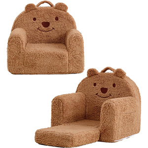 Canapé en peluche pour enfants, design ours, tissu doux, mousse éponge hautement élastique, chaise pour enfant de 2 à 4 ans, décoration de chambre d'enfant - Product Image 5