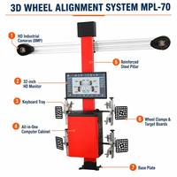 Machine de positionnement d'alignement 3D Mecpower MPL-70, élévateur de voiture à quatre poteaux, équilibreuse de roues pour atelier de pneus, 220 tr/min, capacité 60 kg