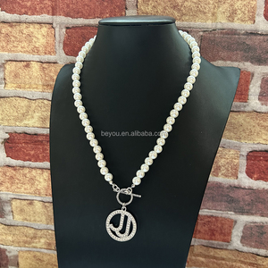 Collar de perlas JJ JJOA hecho a mano de fábrica, accesorios de cuello desmontable rosa y azul <span class=keywords><strong>para</strong></span> mujer, Collar falso Jack Jill Inc - Product Image 6