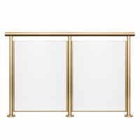 Poteau de garde-corps en verre rainuré sur mesure, Garde-corps en verre, Clôture en verre, Garde-corps de balcon en verre sans cadre, Balustrade d'escalier