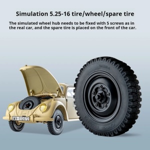 Voiture télécommandée FMS 1/12 Beetle Classic Vintage Style 2.4G électrique 4x4 tout-terrain pour passionnés Kommandeurwagen - Product Image 3