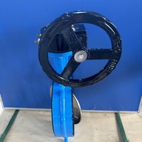 Vanne papillon manuelle à pince de Turbine D371X avec vanne de commande Vortex Rod pour pipeline