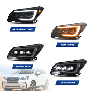 Faros Delanteros LED HCMOTIONZ para Subaru <span class=keywords><strong>Forester</strong></span> 2013-2018 con Animación de Encendido DRL, Conjunto de Lámparas Delanteras para Automóvil - Product Image 3