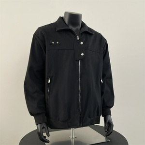 Chaqueta de Piloto Retro Y2K para Hombre 2025 - Estilo Cleanfit Holgado, Ropa de Trabajo Desestructurada, Ropa Urbana, Abrigo de Primavera/Otoño, Logotipo Personalizado Disponible - Product Image 4