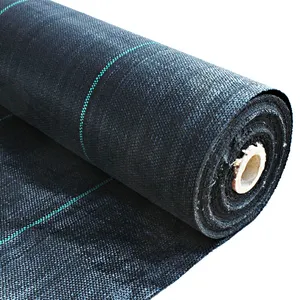 black woven ground cover protection weed mat weed control fabric polypropylene weed mat