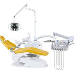 New Design Hongke dental unit Dental Chair with LINAK Motor and Top mounted instrument