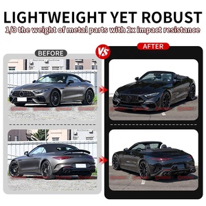 Kit de Carrocería Estilo BB de Fibra de Carbono Seca de la Mejor Marca para <span class=keywords><strong>Mercedes</strong></span> <span class=keywords><strong>Benz</strong></span> Clase SL <span class=keywords><strong>SL63</strong></span> AMG SL55 SL43, Alerón Lateral con Ventilación - Product Image 3