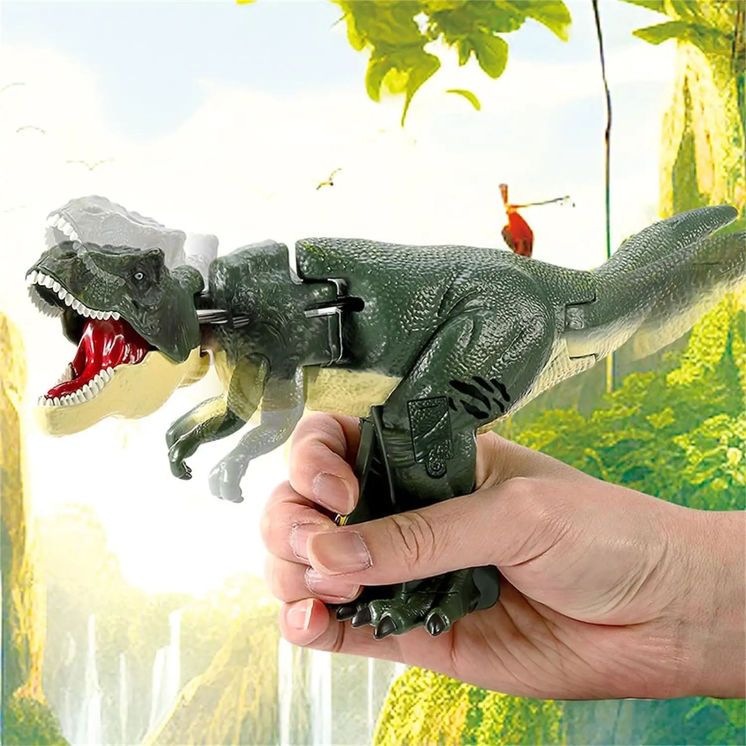Doigt Dinosaure Jouet Drôle Interactif Mordant Mains Tyrannosaure