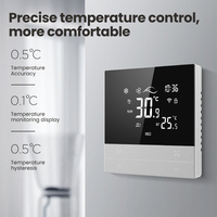 Termostato Inteligente WiFi con Panel Táctil AVATTO WT300 TUYA |   OEM/ODM Personalizable |   Sensor Multifuncional para Calderas Eléctricas/de Agua/Gas