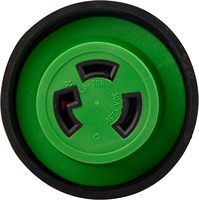 Adaptador de Corriente para RV de 50 Amperios y 30 Amperios, 125V, Conector con Bloqueo NEMA 14-50P NEMA L5-30R, Verde/Negro