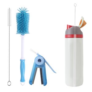 Cup Cleaner Kit for Yeti Cleaning Kit with Extra <b>Long</b> Straw Cleaner Brush 3 in 1 Bottle Gap Cleaner and <b>Long</b> <b>Handle</b> Brush - Product Image 1